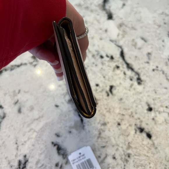 Coach 1941 Glovetanned Leather Slim Trifold Wallet Ice Pink/Multi F29978 - Picture 4 of 9